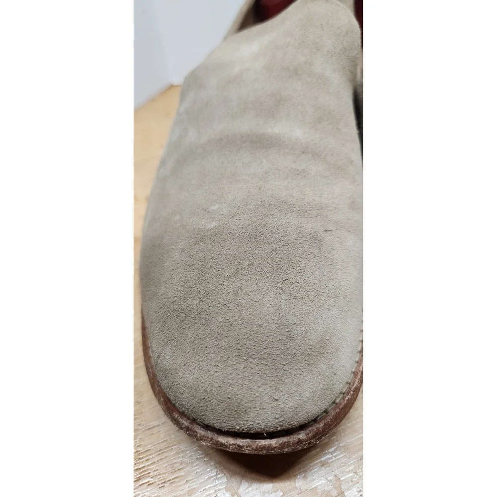 Tecovas Mens Tan Suede The Monterey Loafers Handmade Leather Sole 11.5 EE 1004